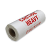 CAUTION HEAVY red label