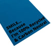 Bottom of 12 x 16 blue recycled Mailing Bag